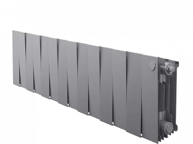 Биметаллический радиатор отопления Royal Thermo PianoForte 200 14 секций Silver Satin