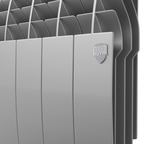 Биметаллический радиатор Royal Thermo BiLiner 350 /Silver Satin VR - 8 секц.