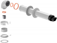 Коаксиальный дымоход Royal Thermo Комплект коаксиальный универсальный 60/100 - 1000мм