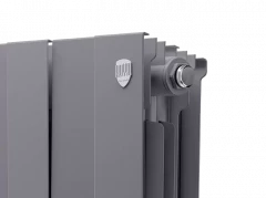 Биметаллический радиатор отопления Royal Thermo PianoForte 300 14 секций Silver Satin