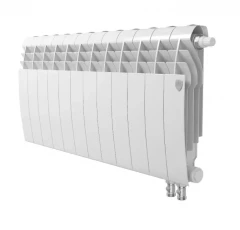 Биметаллический радиатор отопления Royal Thermo BiLiner 350 V 10 секций Bianco Traffico