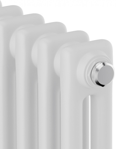 Стальной трубчатый радиатор 2-колончатый Royal Thermo Insignia VC2180 - 14 секц. RAL9016, нижнее 1/2