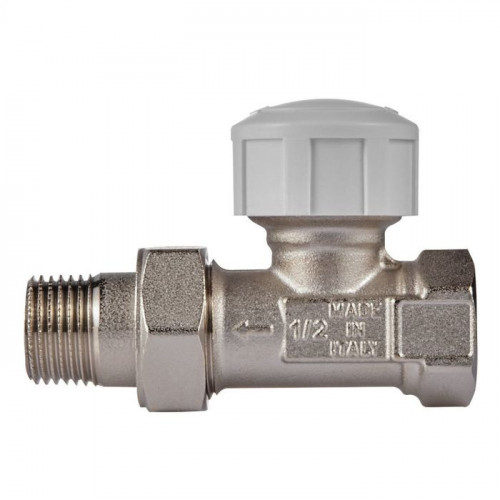 Набор термостатический Royal Thermo прямой М30х1,5 1/2" (никель)