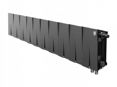 Биметаллический радиатор отопления Royal Thermo PianoForte 200 20 секций Noir Sable VDR