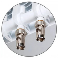 Биметаллический радиатор Rifar SUPReMO 350 х10 секц НП лев (VL)