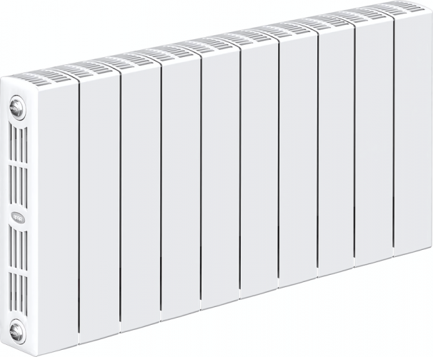 Биметаллический радиатор Rifar SUPReMO 350 х10 секц НП прав (VR)