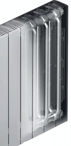 Биметаллический радиатор Rifar SUPReMO 350 х12 секц НП прав (VR)
