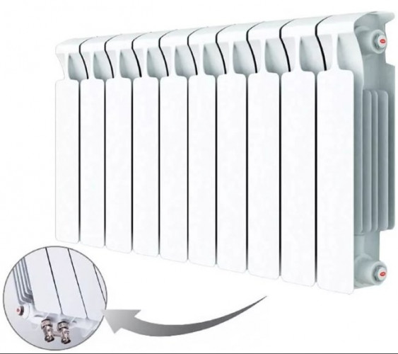 Радиатор биметаллический Rifar Monolit Ventil 350 BVR 8 секций
