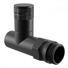 Набор вентелей Royal Thermo PIANO, ПРЯМОЙ, (2 шт) черный